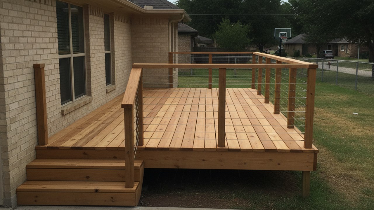 Deck Staining & Sealing completed by Paramount Deck Solutions in El Paso, TX